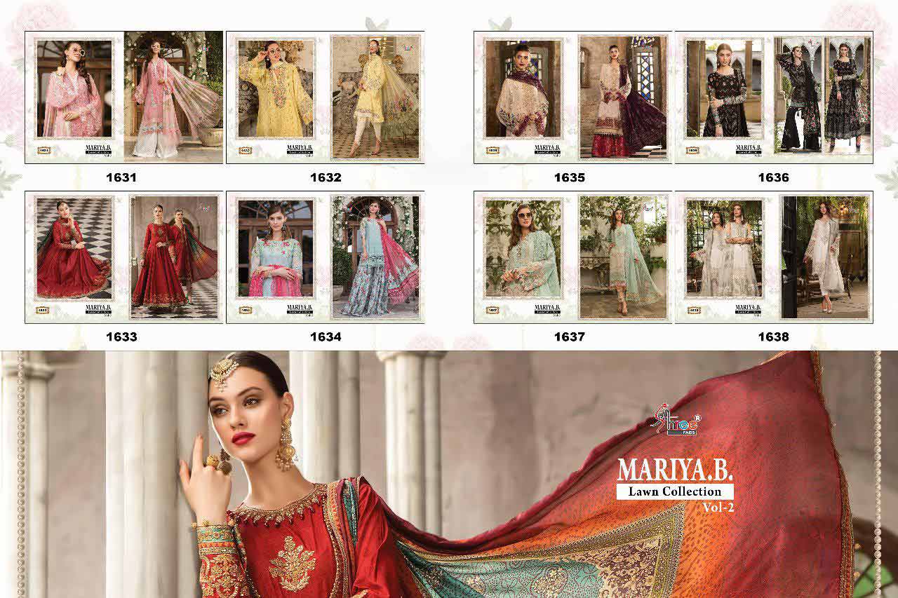 Shree Fabs Maria B Lawn Vol 2 Embroidery Pakistani Suits Shree Fabs Maria B Lawn Vol 2 Embroidery Pakistani Suits